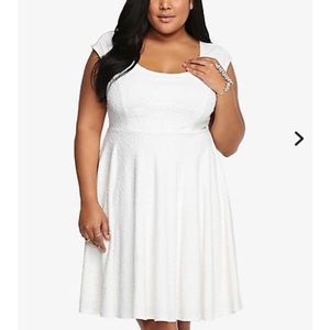 Torrid Lace Print Skater Dress